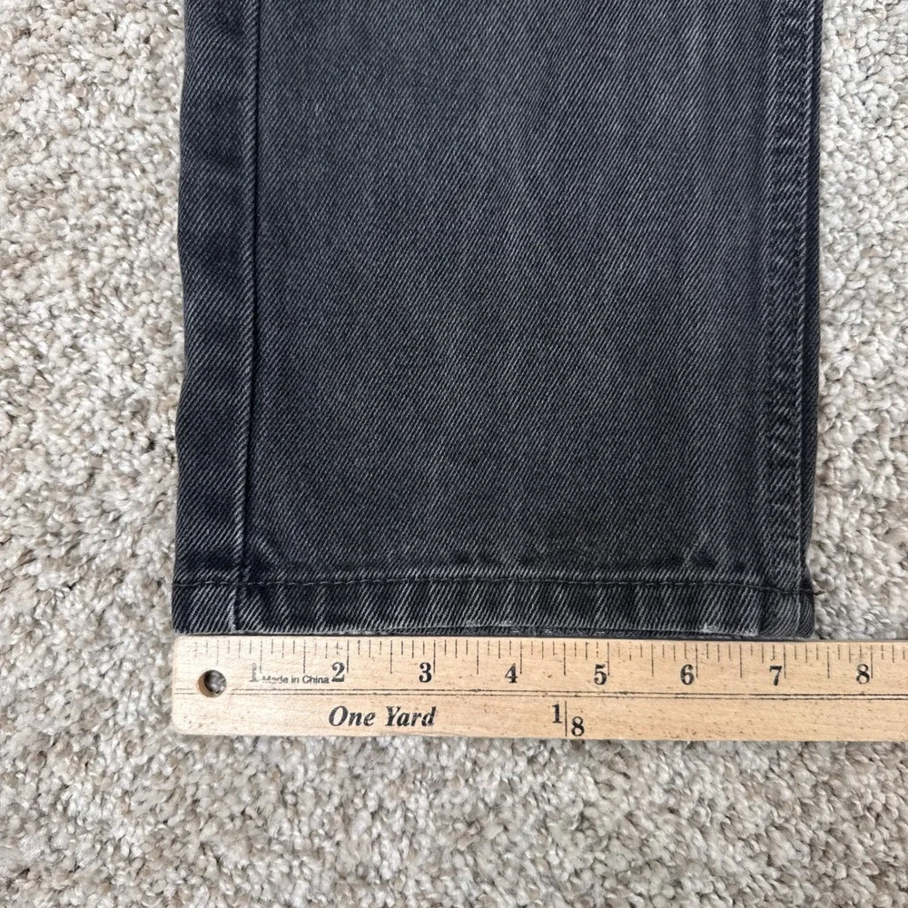 Levis 505 Jeans Mens 30x32 Black Straight Leg Denim Classic Workwear Casual
